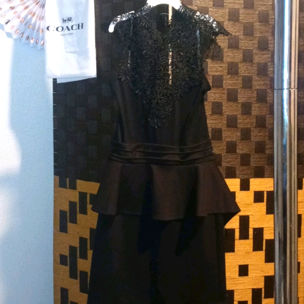 Black Lace Top Dress